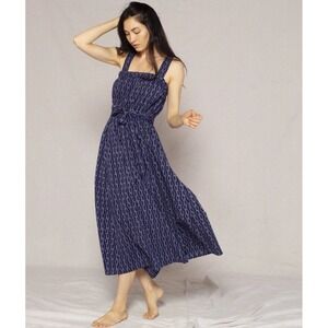 Outerknown‎ X Piece&Co Women's XS Isla Dress Sleeveless Navy Blue Belted NEW